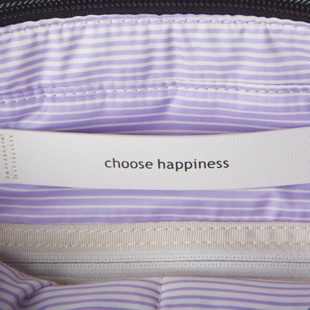 Lululemon The Essentials Crossbody Bag Gray Purple Denim EUC - Picture 5 of 9